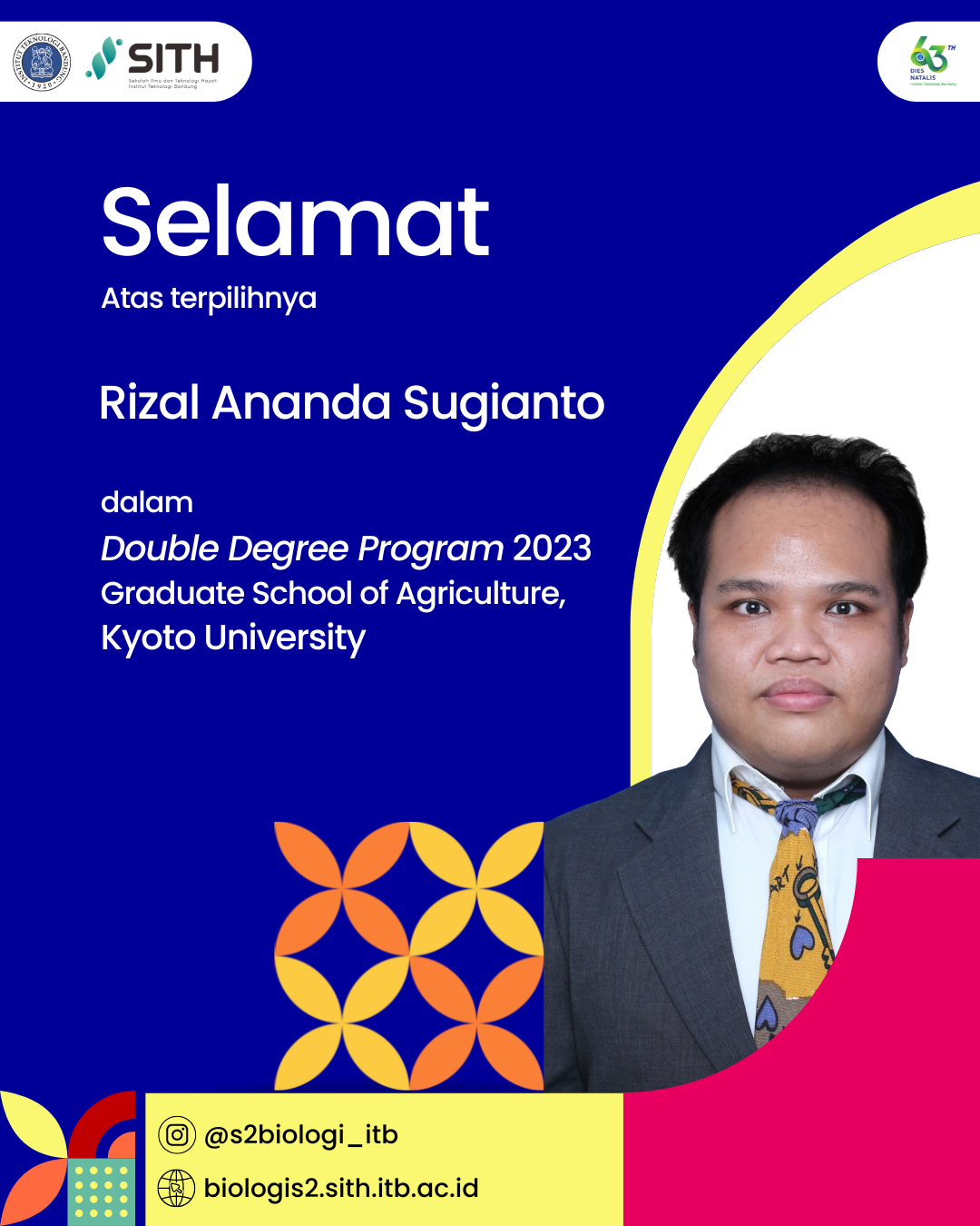 Selamat untuk Rizal Ananda Sugianto (20621303)!